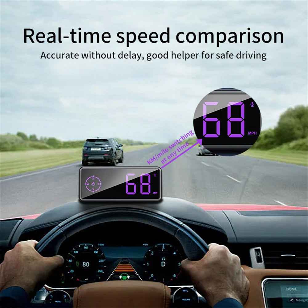 C79 Multifunctional HUD GPS Speedometer Display HD Overspeed Head-Up Warning Device for Vehicle