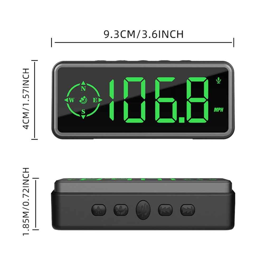 C79 Multifunctional HUD GPS Speedometer Display HD Overspeed Head-Up Warning Device for Vehicle