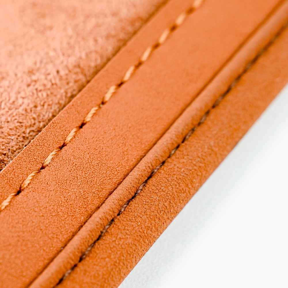 For Performance X3 / X4 / F30 / F06 / F02 Car Armrest Pad Leather Elbow Rest Cover with Storage Pocket - Orange