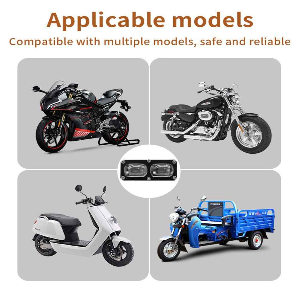 V72 2-LED Motorcycle Fog Light High Power Waterproof LED Headlight for Off-Road Truck SUV