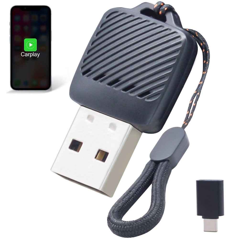 2 in 1 Wireless CarPlay Android Auto Adapter Wired to Wireless Smart USB Dongle for iPhone and Android