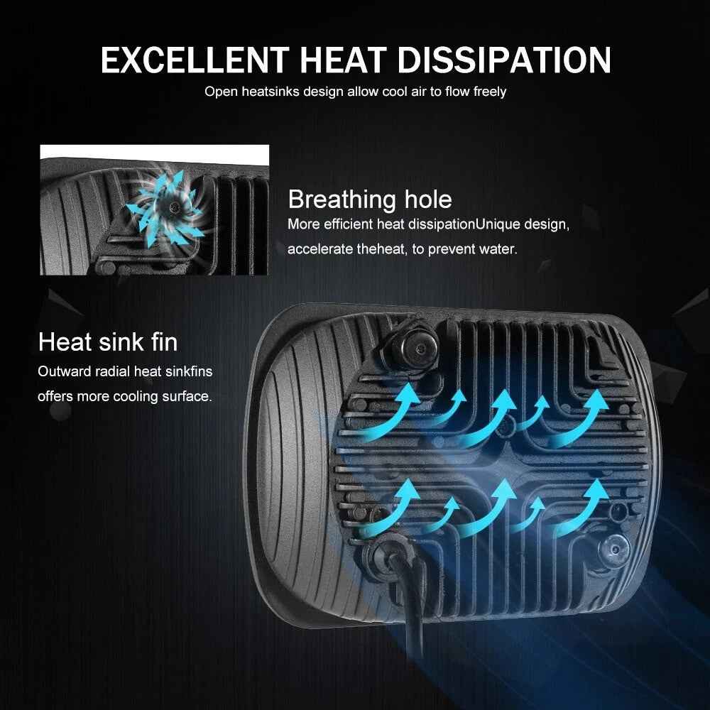 7 Inch LED Headlight with Arrow Turn Signals High Low Beam Offroad Driving Light Daytime Running Lamp