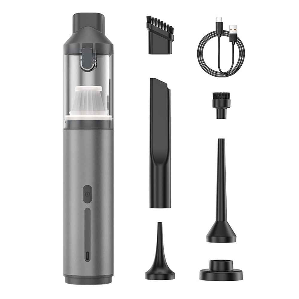 Portable Car Vacuum Cleaner 16000Pa High Suction Handheld Cordless Vacuum Blower for Auto / Home Cleaning - Grey