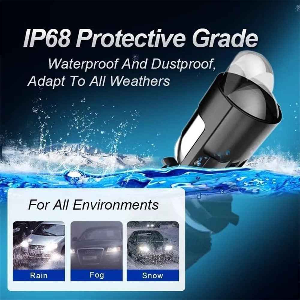 H4 Dual Beam Car LED Headlight High Power Focused Light for Motorcycles and Automotive