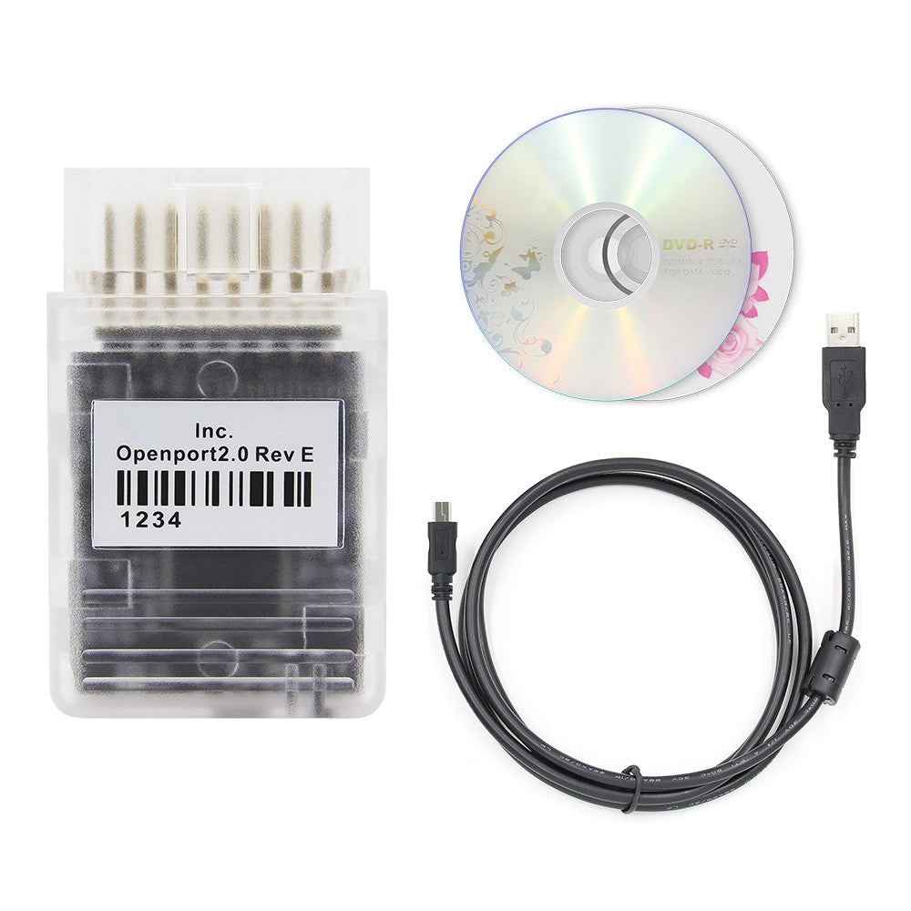 OpenPort 2.0 ECU Flash OBD / OBD2 Tuning Car Diagnostic Tool J2534 Scanner with Recording Disc
