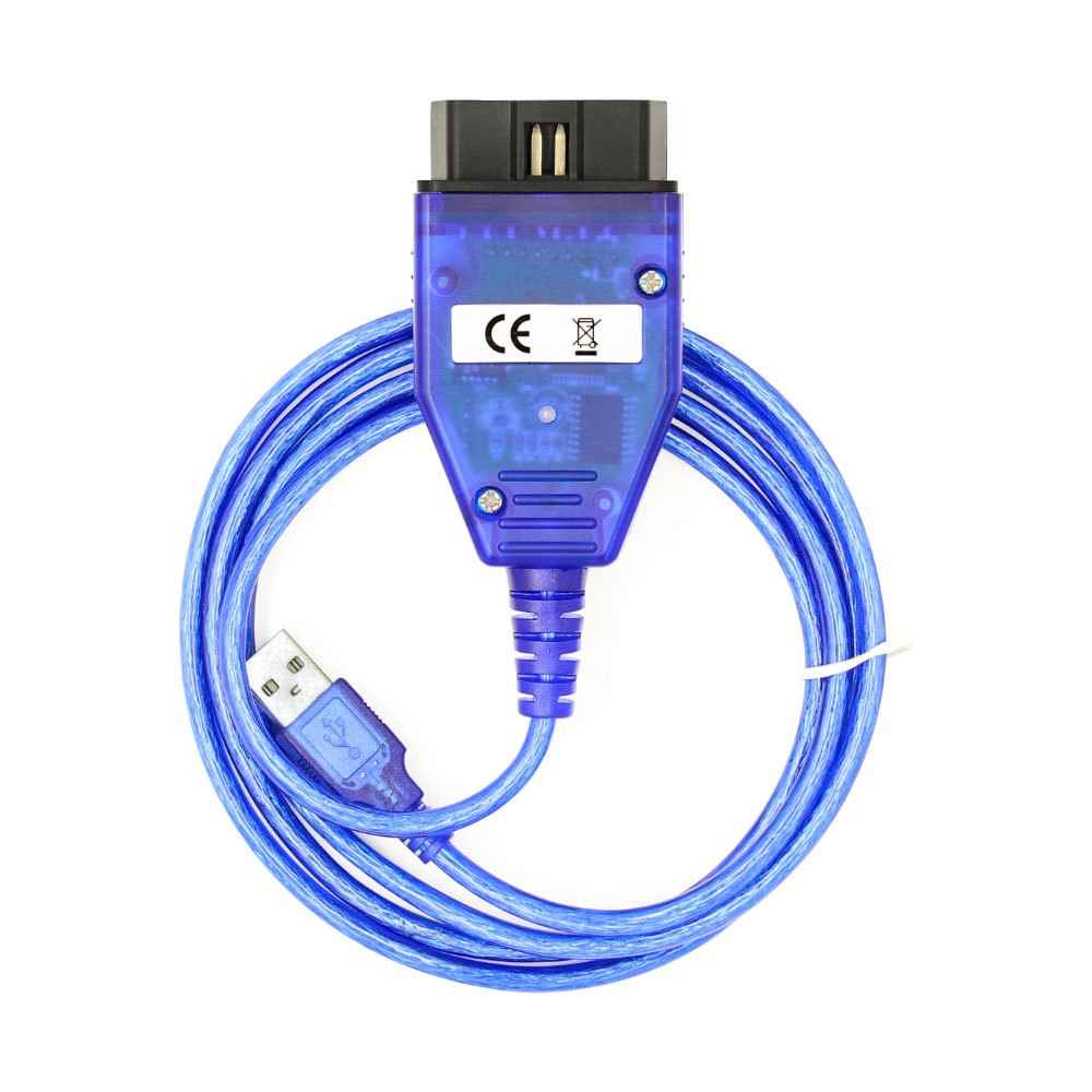 K + DCAN K-CAN FTDI Chip for E60 / E61 / E83 / E81 / E87 OBD2 Auto Car Diagnostic Tool OBD 2 Scanner USB Interface Cable - Blue