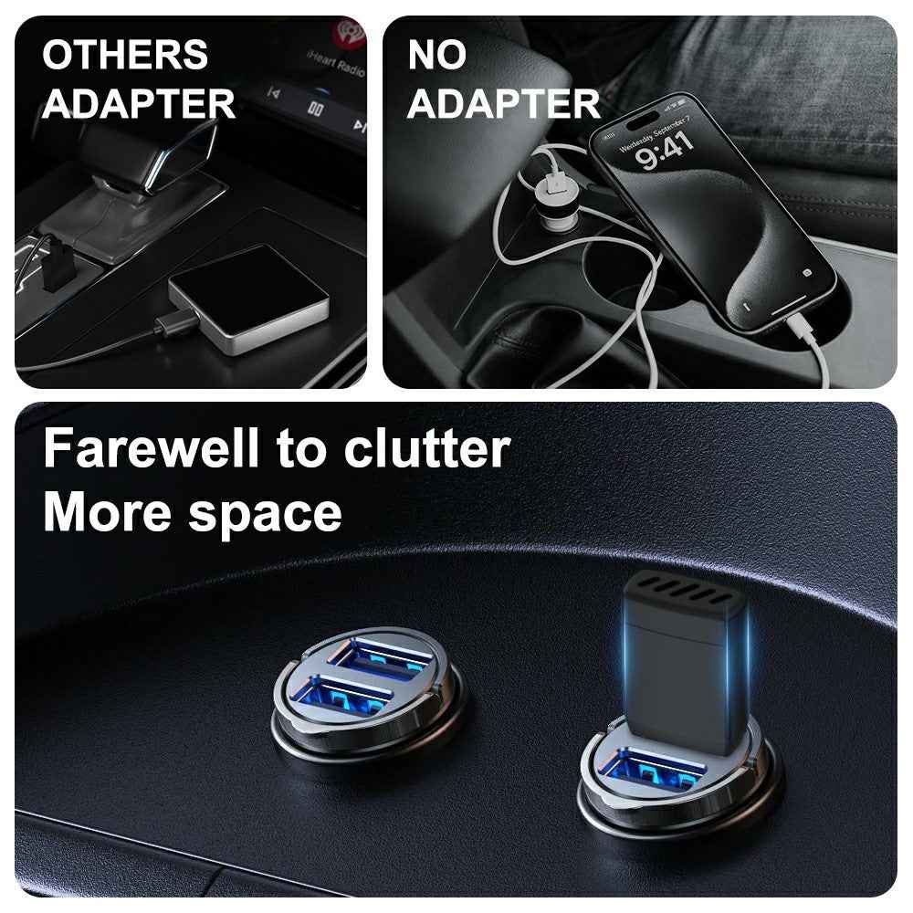 CP022 Wireless CarPlay Adapter Android Auto Converter Wired to Wireless Car Play Dongle Plug Play USB Adapter