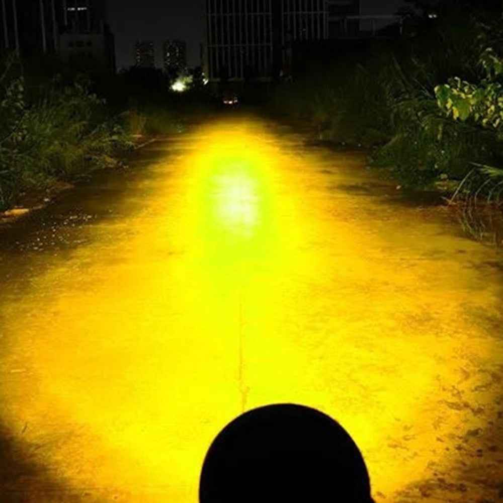 5 Inch LED Spotlight High Power Laser Beam Light Off-road Vehicle Modified Parts for Motorcycle Car - Yellow Light / Lamp Cover