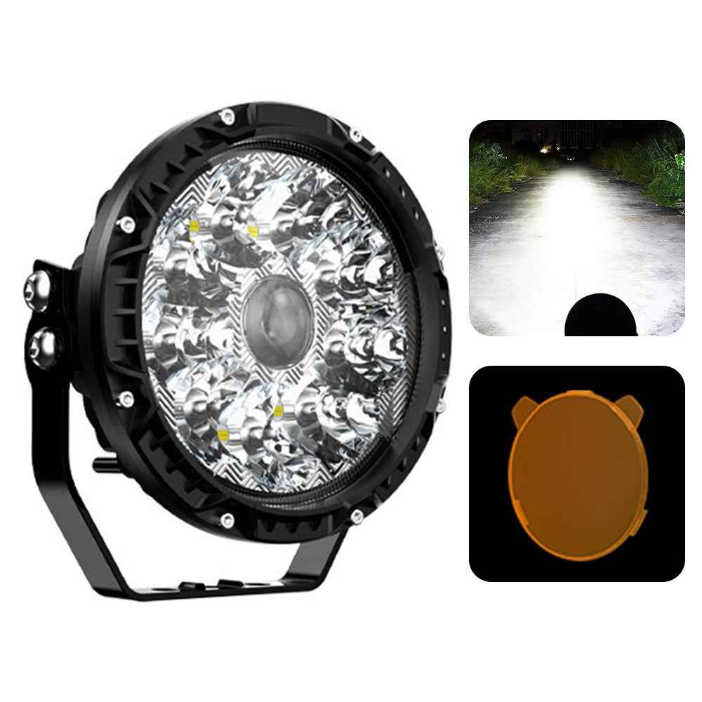 5 Inch LED Spotlight High Power Laser Beam Light Off-road Vehicle Modified Parts for Motorcycle Car - White Light / Lamp Cover