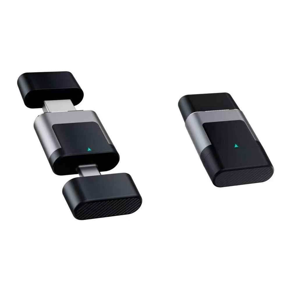 306AC 2 in 1 USB + Type-C Wireless CarPlay Android Auto Adapter for iPhone  /  Android Phones Wired to Wireless Dongle