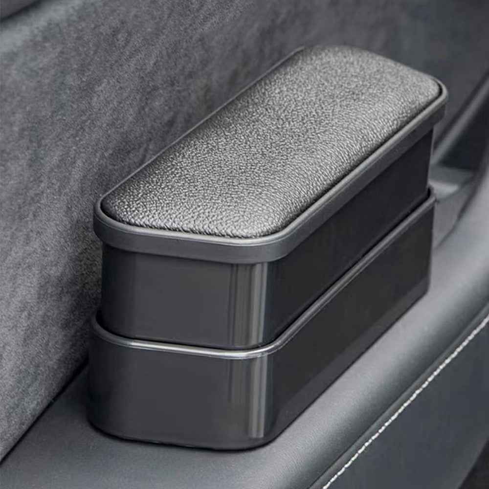 Multi-Functional Storage Car Armrest Elbow Pad Height-Adjustable Vehicle Armrest Box Cushion - Beige