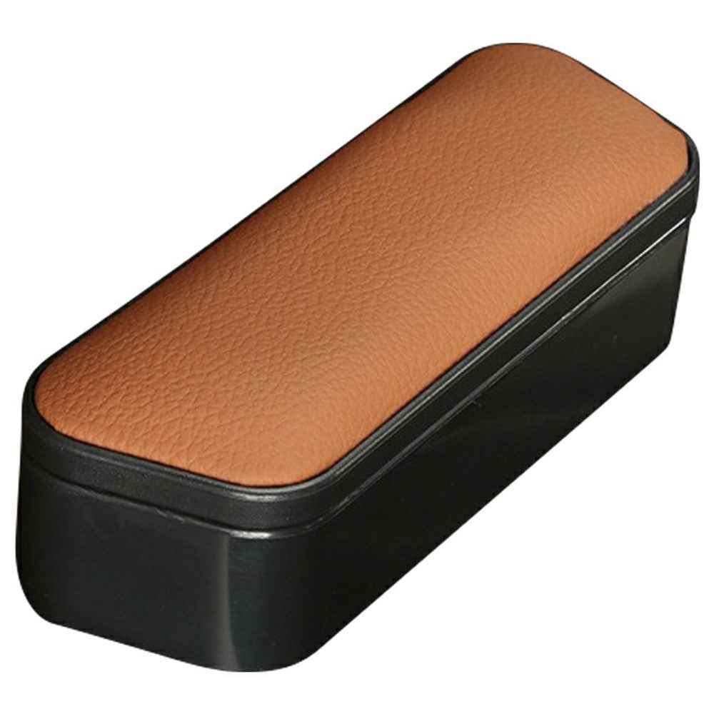 Multi-Functional Storage Car Armrest Elbow Pad Height-Adjustable Vehicle Armrest Box Cushion - Brown