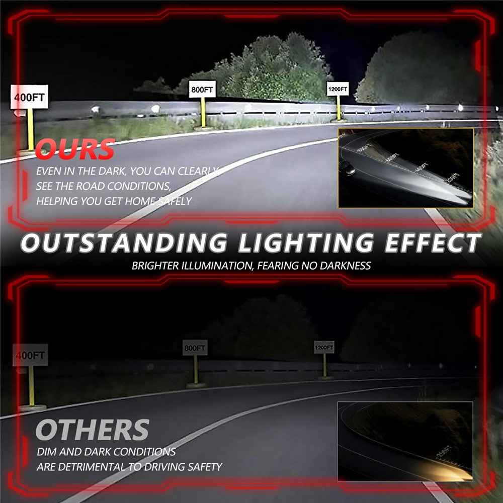 S9 1Pc 50W Dual Lens Motorcycle Spotlight Aluminum Alloy Housing High Low Beam LED Auxiliary Light