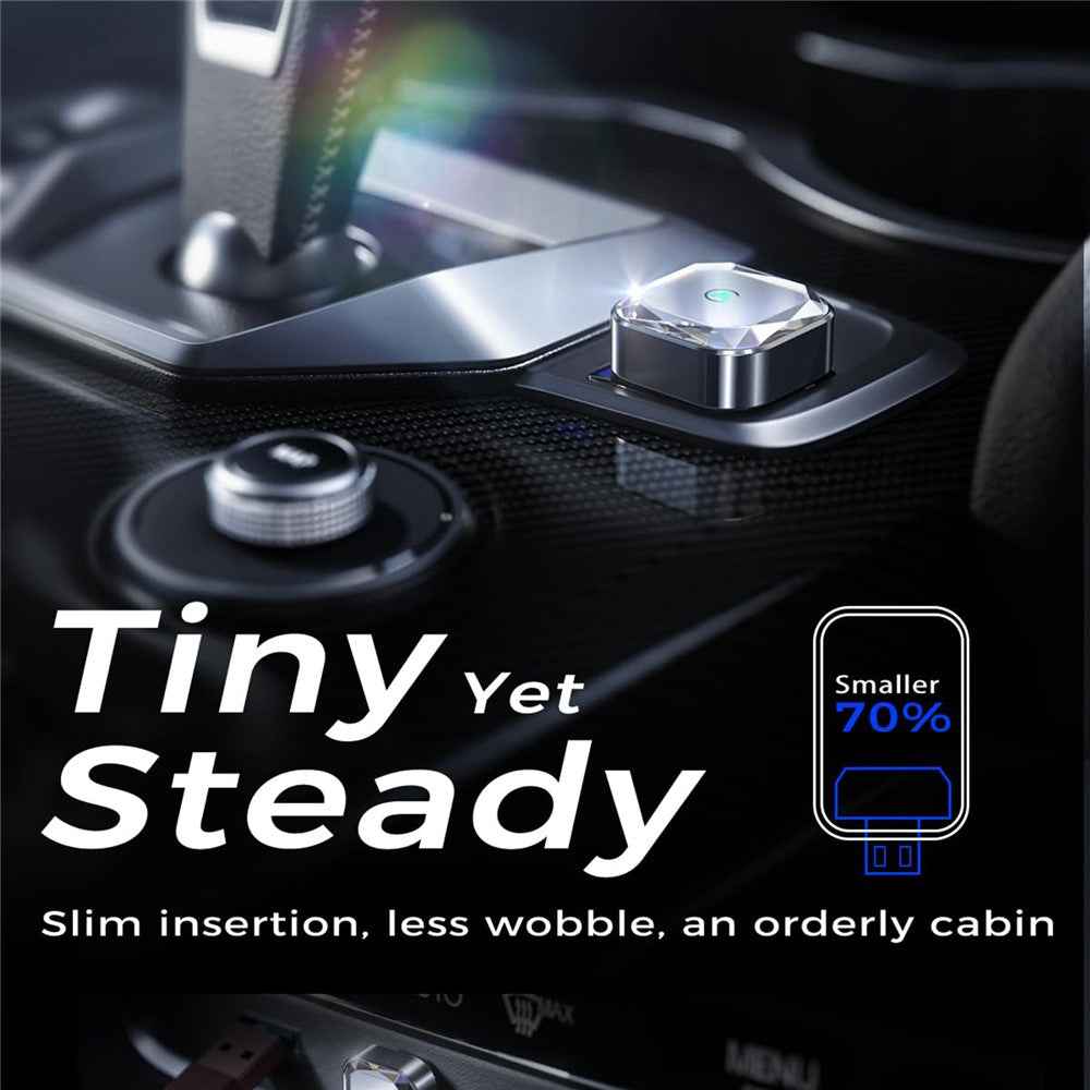 2 in 1 Wireless CarPlay and Android Auto Adapter Wired to Wireless Converter Built-in Wired Car Play / Android Auto