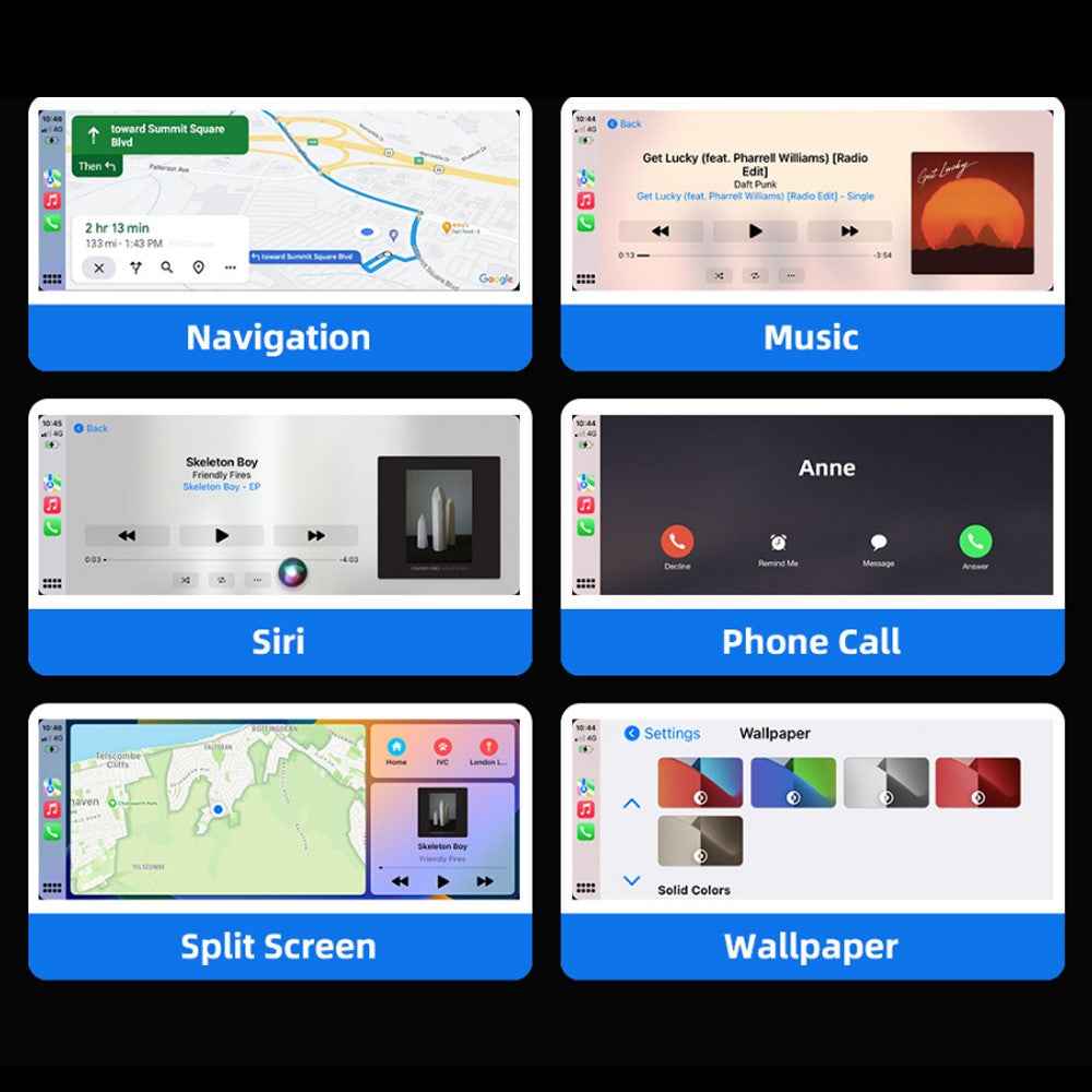 M68 2 in 1 AI Box Wireless Car Adapter for Car Play  /  Android Auto Vehicles Wired to Wireless Converter