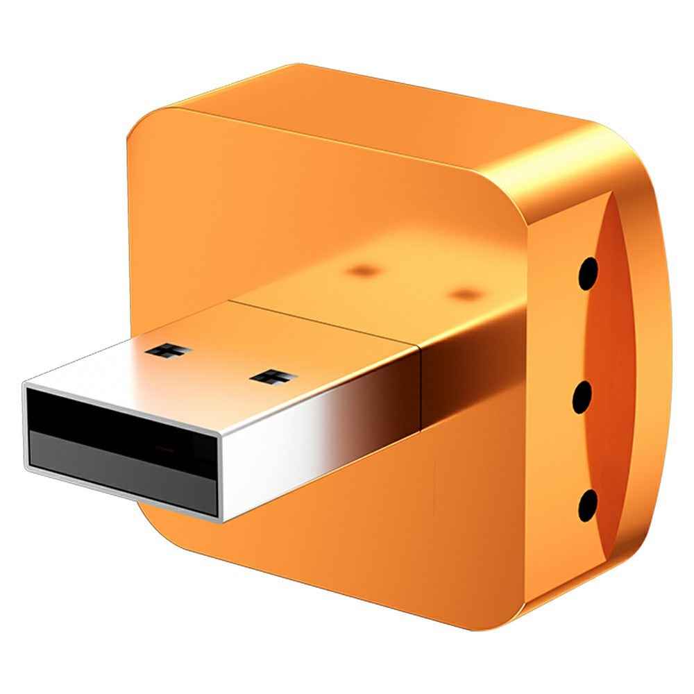 M71 4 in 1 Smart Screen Mirroring Adapter AirPlay  /  Miracast for Vehicles Car Play  /  Android Auto Wired to Wireless Converter - Orange