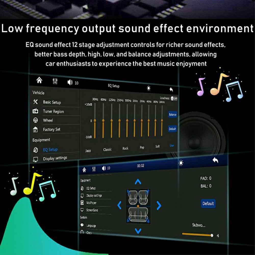 6280W 6.9 Inch Touch Screen Single DIN Car Stereo Receiver Wireless CarPlay Android Auto Bluetooth-compatible Multimedia Player