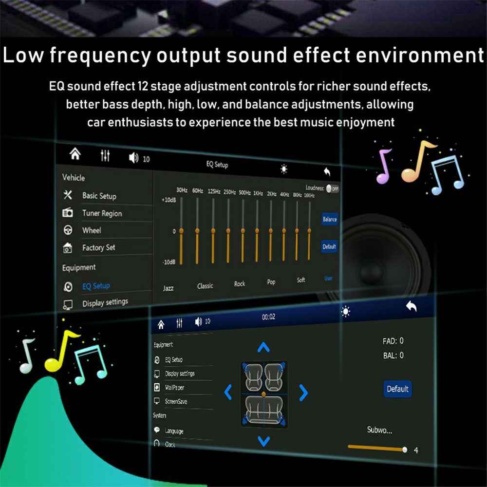 6290W 6.9 Inch Touch Screen Single Din Car Stereo Radio CarPlay Android Auto Bluetooth-compatible MP5 Player