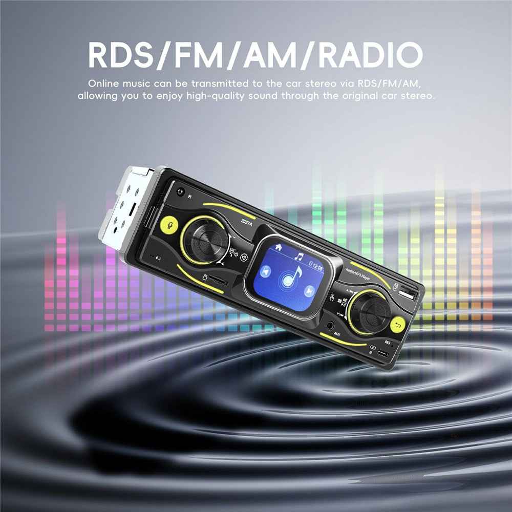 2027A 2.17 Inch Touch Screen Single DIN Car Stereo Multimedia Player Bluetooth-compatible FM / AM Radio with Steering Wheel Control