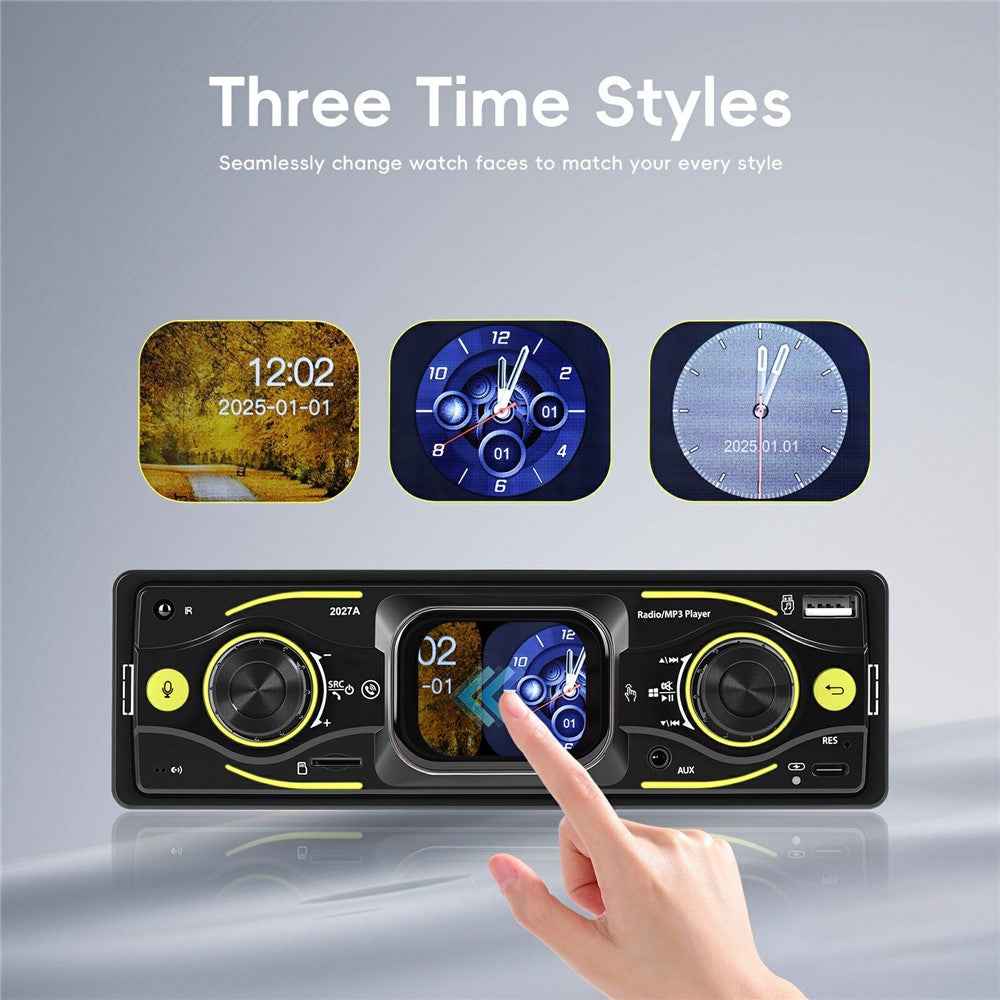 2027A 2.17 Inch Touch Screen Single DIN Car Stereo Multimedia Player Bluetooth-compatible FM / AM Radio with Steering Wheel Control