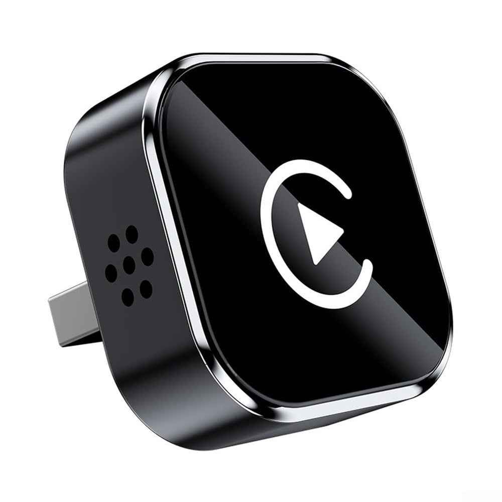 Q1A Wired to Wireless Carplay  /  Android Auto 2 in 1 Dongle Auto Connect Mini Adapter - Black+White Symbol