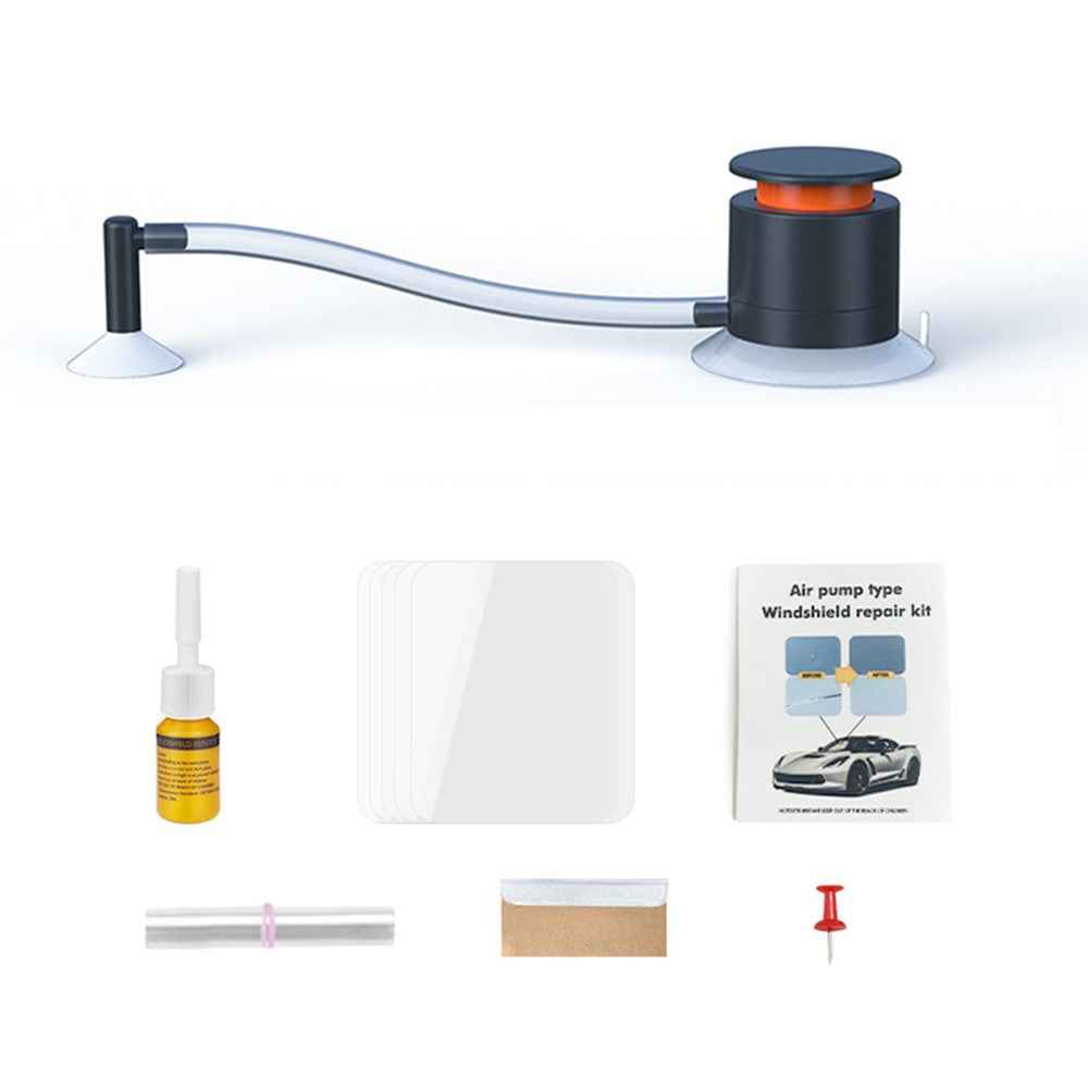 Car Windscreen Crack Repair Tool DIY Windshield Repair Air Pump Kit Glass Window Restoration Agent