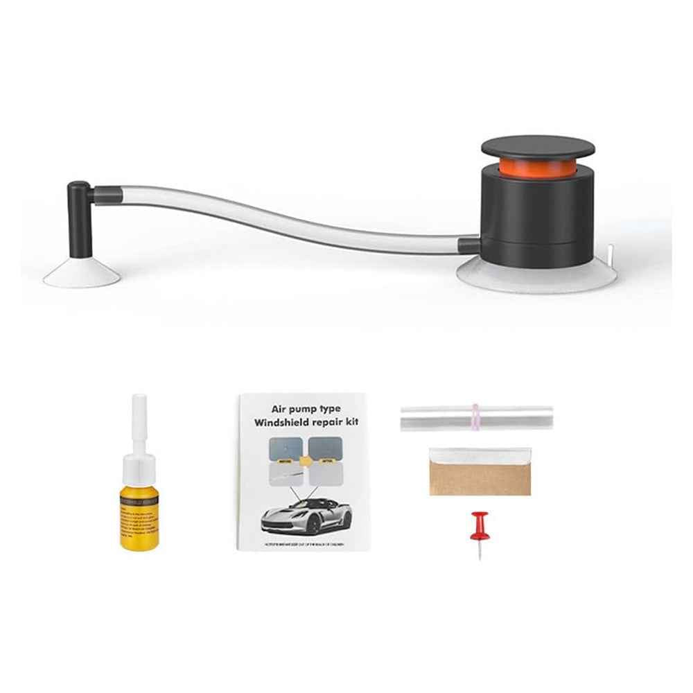 Car Windscreen Spot Repair Tool DIY Windshield Repair Air Pump Kit Glass Window Restoration Agent