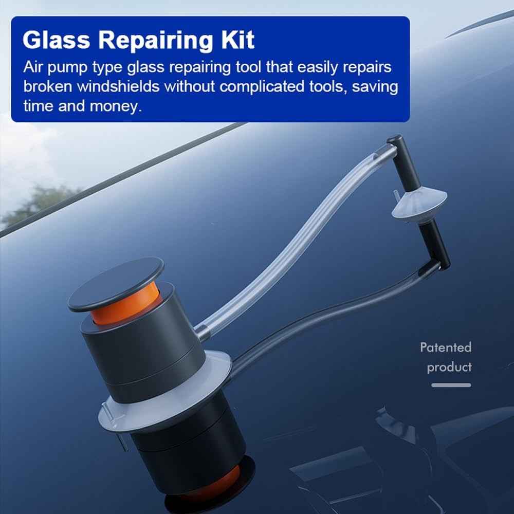 Car Windscreen Spot Repair Tool DIY Windshield Repair Air Pump Kit Glass Window Restoration Agent