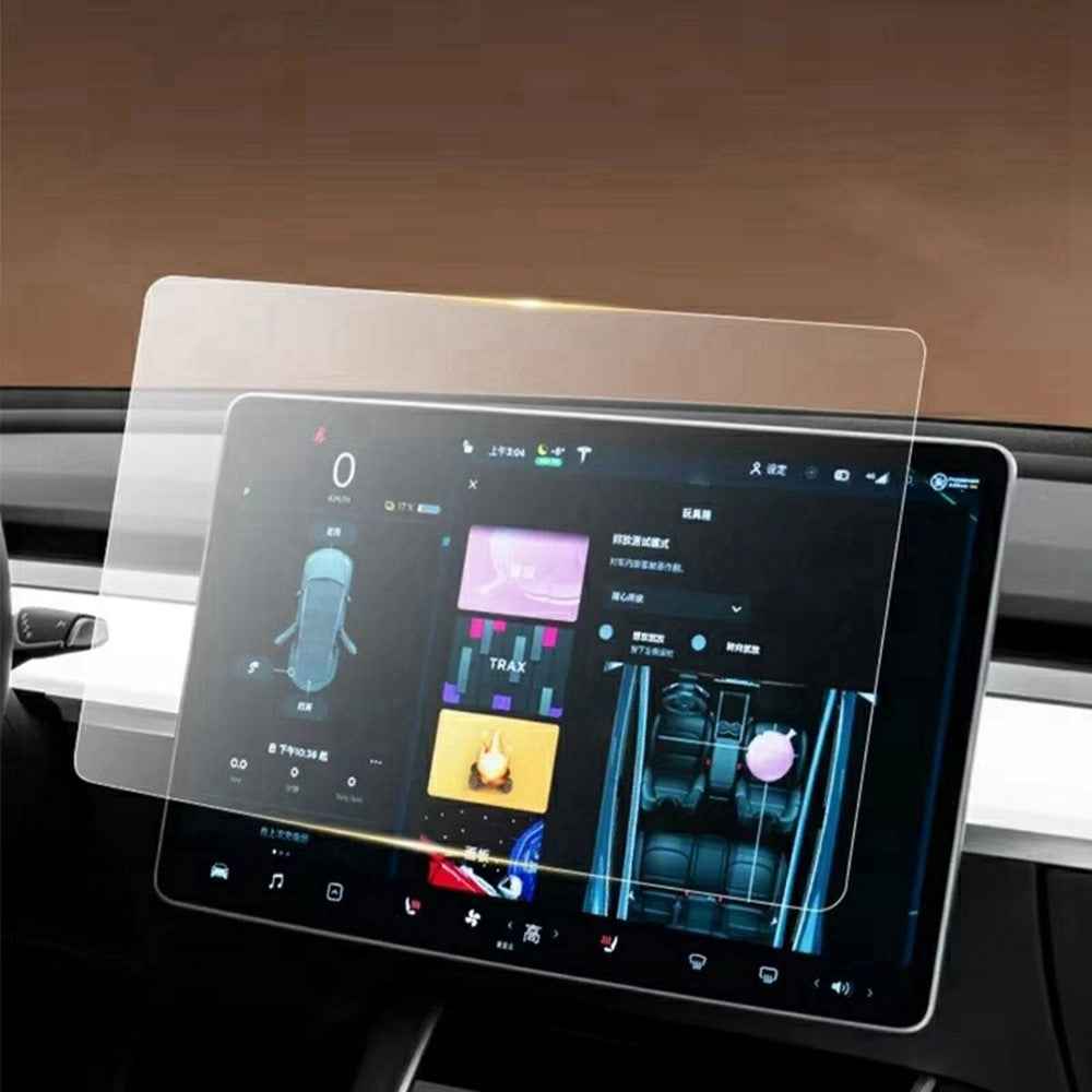 For Tesla Model 3 / Y (2019-2025) 15 Inch Car GPS Navigation Screen Protector Tempered Glass Film