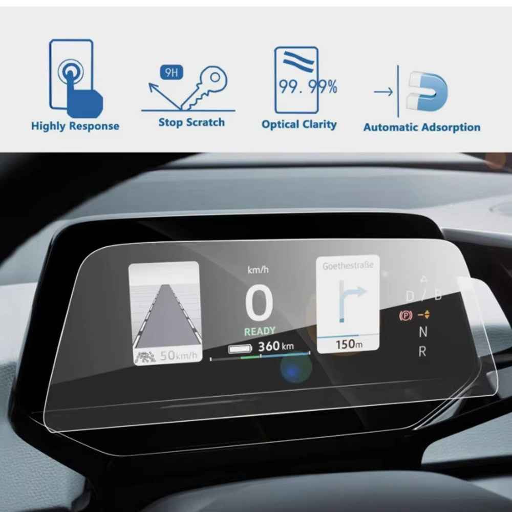 For ID.3 2021-2025 5.3 Inch Dashboard Screen Protector Anti-Fingerprint Tempered Glass Film