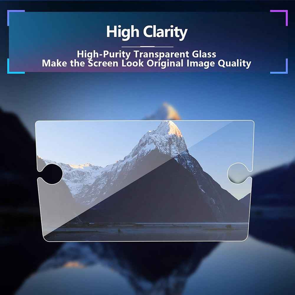 For T-ROC 2018 8 Inch Navigation Screen Protector 9H Hardness Shatterproof Tempered Glass Film (with Knob Holes)