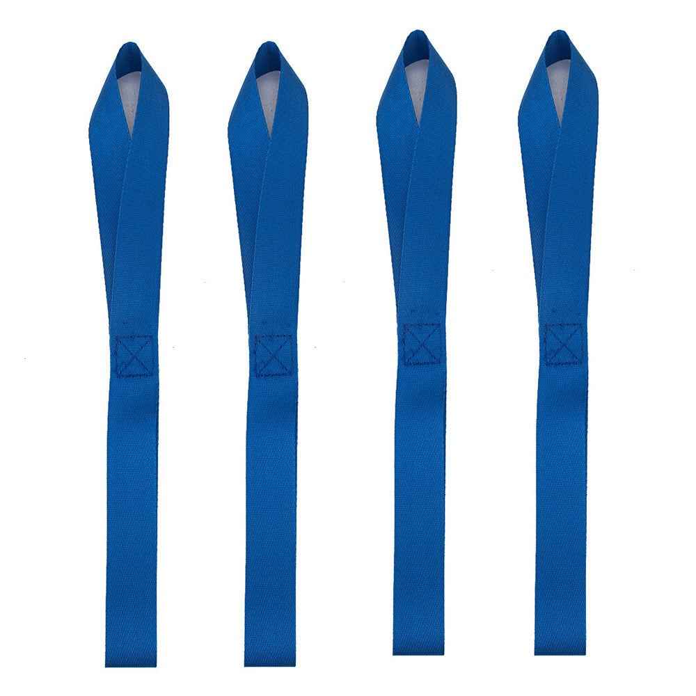 A3496 4Pcs 32cm ATV UTV Motorcycle Hook Belts 8-Shape Scooter Wheelchair Fixing Tie Straps - Blue