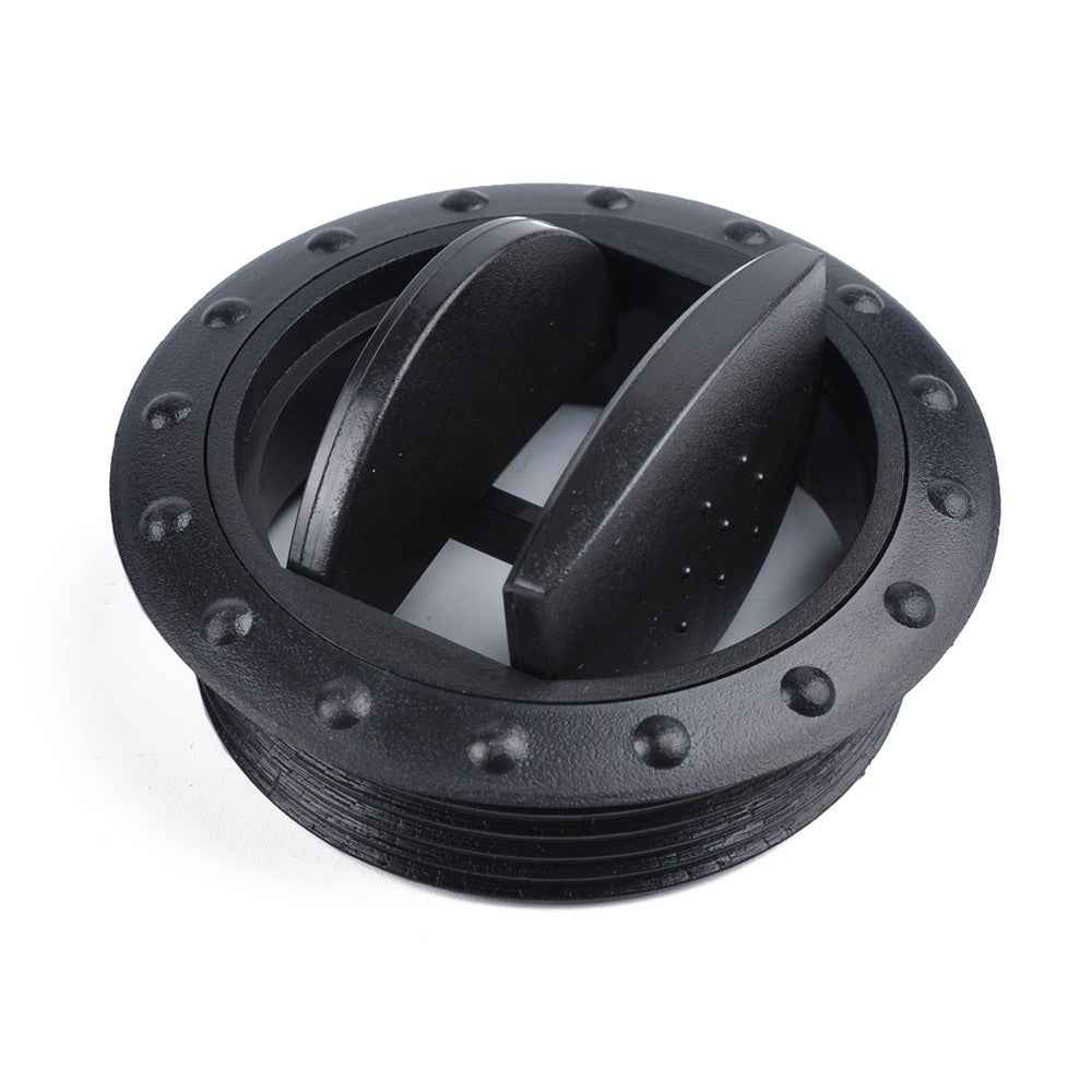 A0676 Air Conditioning Deflector Outlet Side Roof Round Air Vent Ventilation Outlet for Car RV ATV - Black