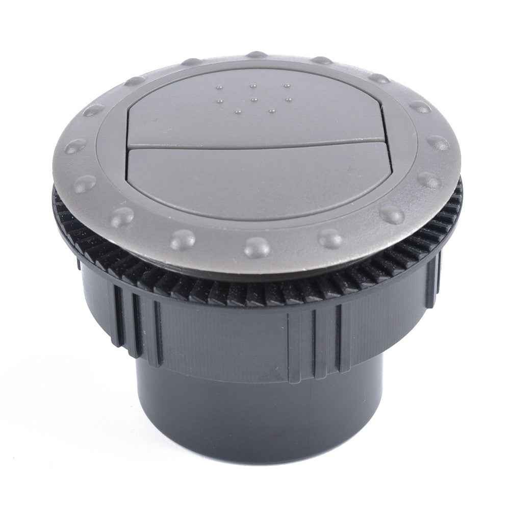 A0676 Air Conditioning Deflector Outlet Side Roof Round Air Vent Ventilation Outlet for Car RV ATV - Grey