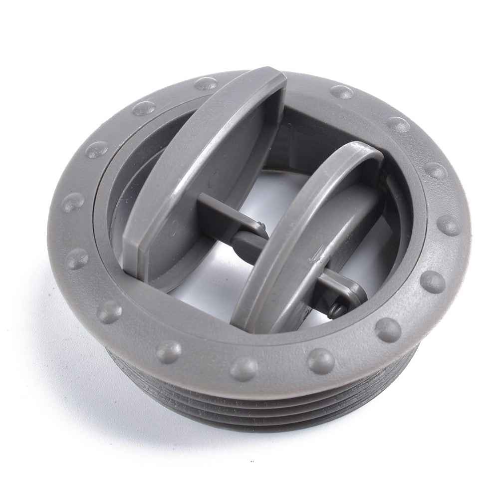 A0676 Air Conditioning Deflector Outlet Side Roof Round Air Vent Ventilation Outlet for Car RV ATV - Grey