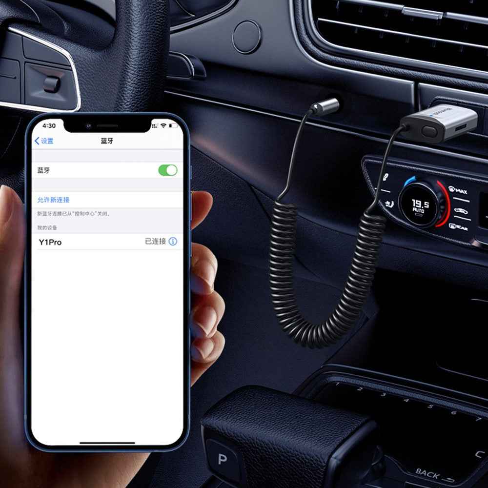 Bluetooth-compatible Aux Adapter Dongle USB to 3.5mm Jack Car Audio Aux Bluetooth-compatible 5.3 Handsfree Kit