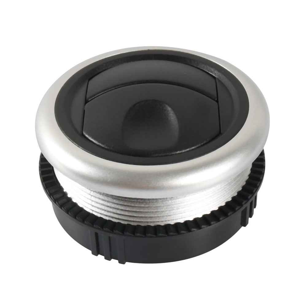 A5681-01 Round A / C Air Outlet Vent Electroplate Knob Type Universal for RV Bus Boat Yacht Electric Car Caravan (71 / 63mm)