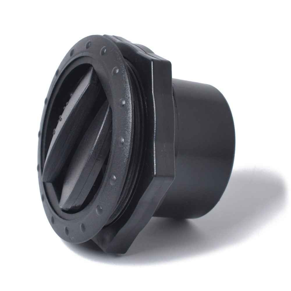 A0674-02 Car Air Conditioning Vent Round Air Vent Cover for RV Bus Yacht Automobile Air Outlet Dashboard (Opening: 60mm) - Black