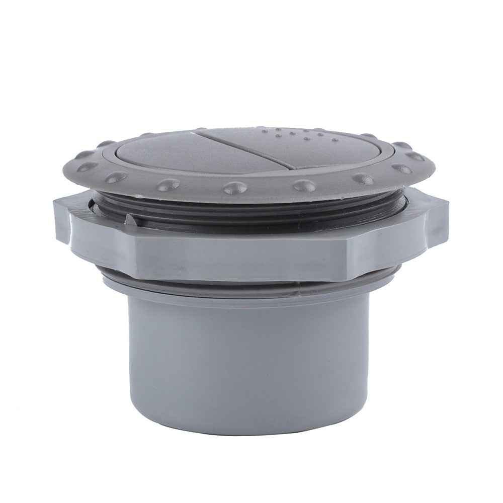 A0674-01 Round Air Vent Cover for RV Bus Yacht Car Air Conditioning Vent Automobile Air Outlet Dashboard (Opening: 60mm) - Grey
