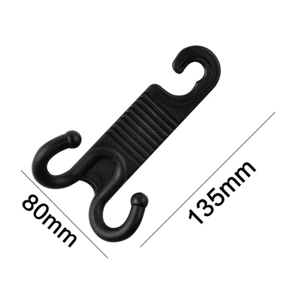 2Pcs Groceries Storage Headrest Hanger Plastic Car Back Seat Bag Holder Double Hooks