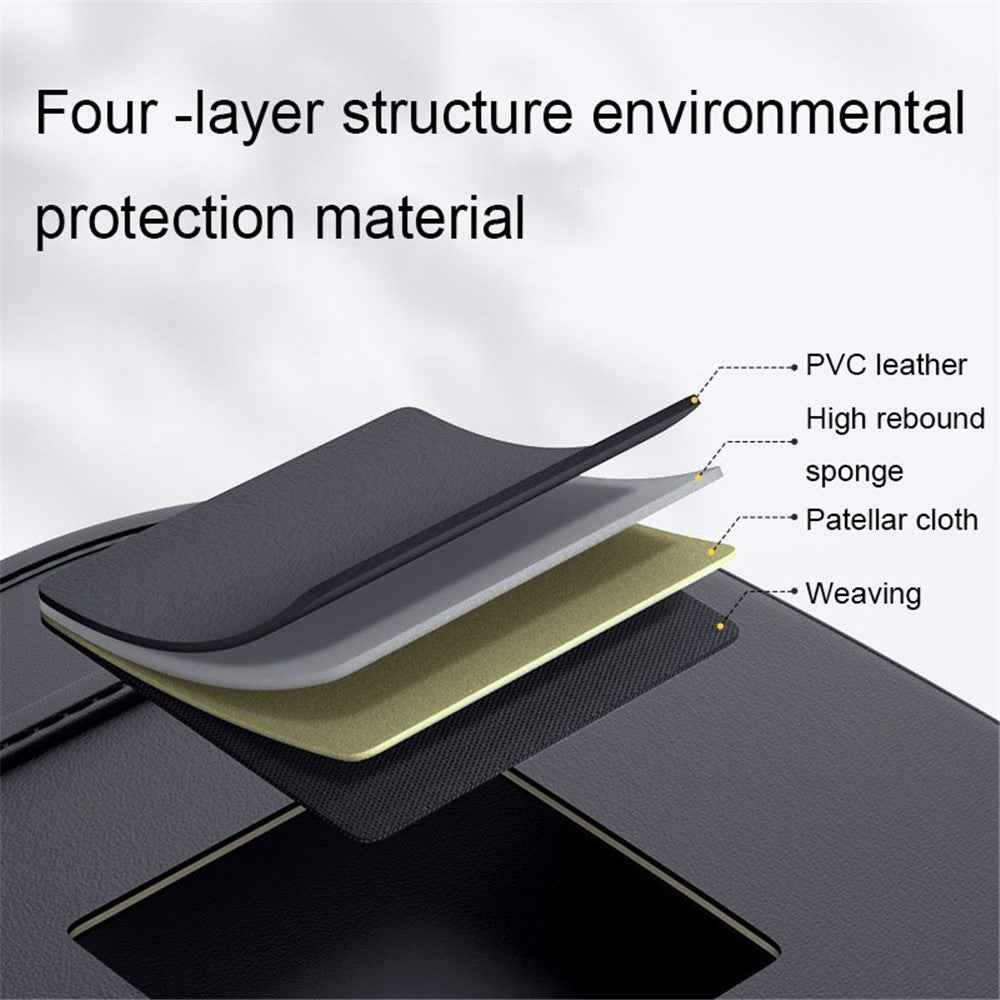 Multifunction Car Back Seat Organizer Bag Automotive Seat Back Organizer for Bottle, Snack, Napkin, Book, Size: L - Black