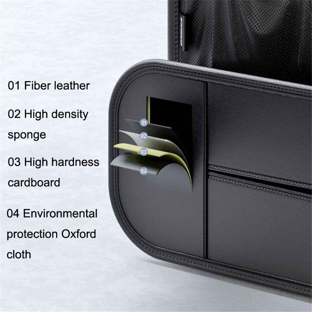 Backseat Car Organizer PU Leather Car Seat Back Storage Holder for Smartphone, Bottle, Cup Universal Car Accessories