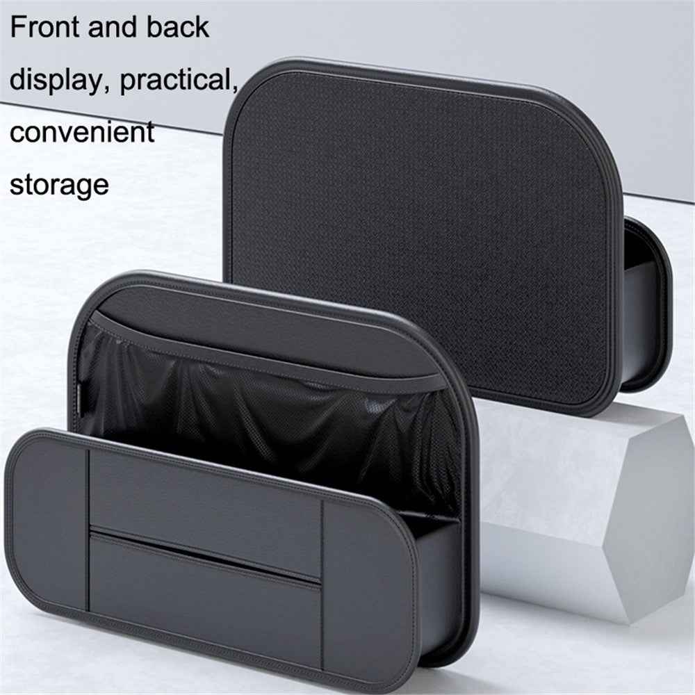 Backseat Car Organizer PU Leather Car Seat Back Storage Holder for Smartphone, Bottle, Cup Universal Car Accessories