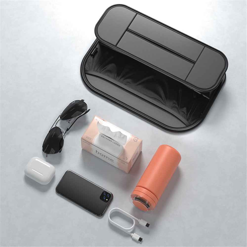 Backseat Car Organizer PU Leather Car Seat Back Storage Holder for Smartphone, Bottle, Cup Universal Car Accessories