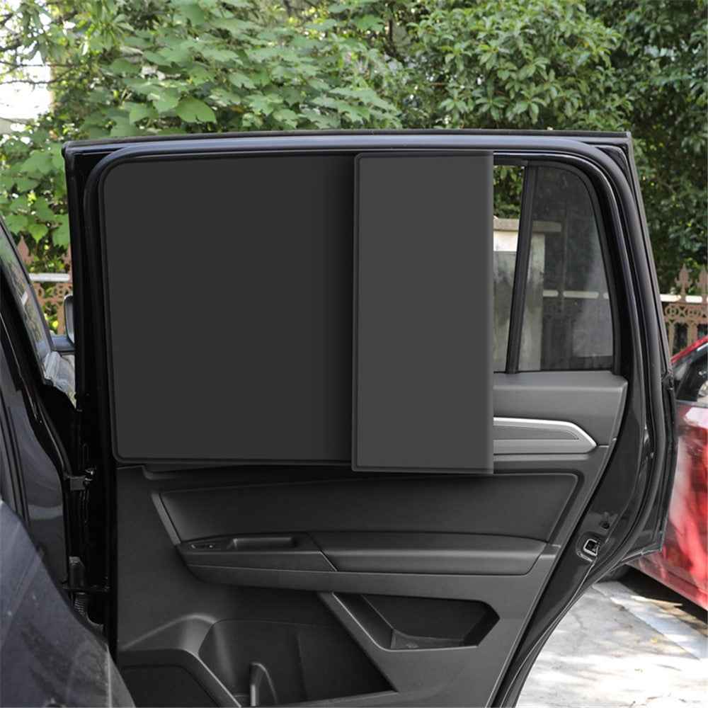 Magnetic Car Rear Side Window Sun Shade UV Protection Square Polyester Side Window Curtain Shield, 79x48cm