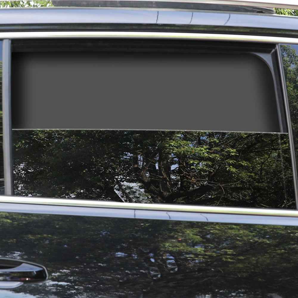 Magnetic Car Rear Side Window Sun Shade UV Protection Square Polyester Side Window Curtain Shield, 79x48cm