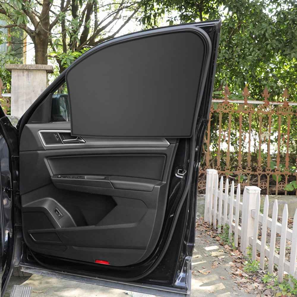 Co-Driver Side Window UV Protection Car Front Window Sunshade Polyester Magnetic Car Side Window Block Shield (Co-Driver Side, 62x48x33cm)