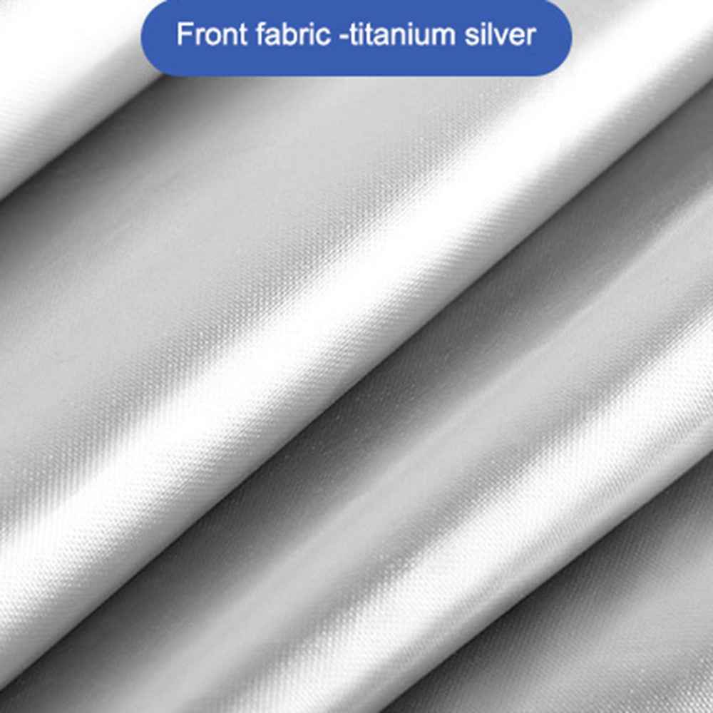 Titanium Silver Cloth Magnetic Car Sunshade UV Protection Front Side Window Sun Shade (Driver Side, 80x50x20cm)
