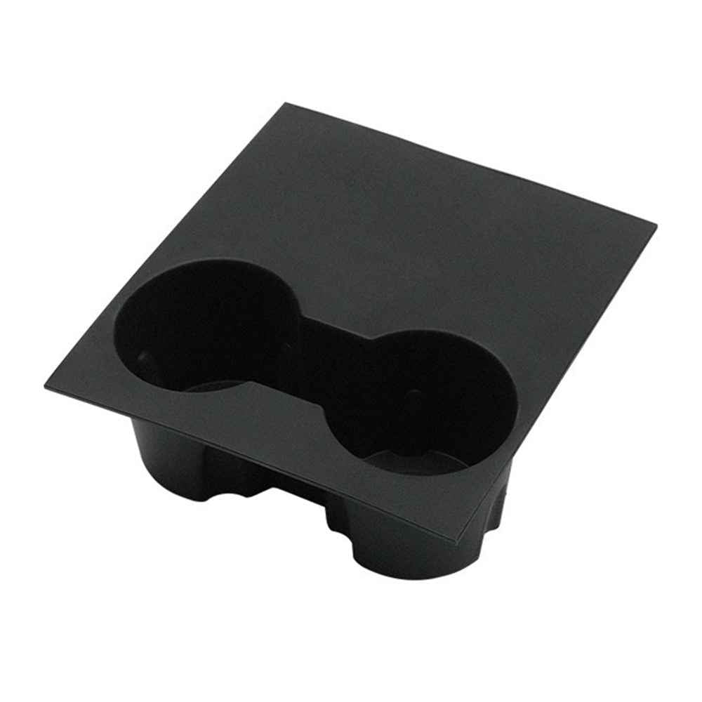 M10739 For Tesla Model 3 / Y Integrated Silicone Car Armrest Anti-slip Mat Cup Drinks Holder Tray Center Console Organizer - Black