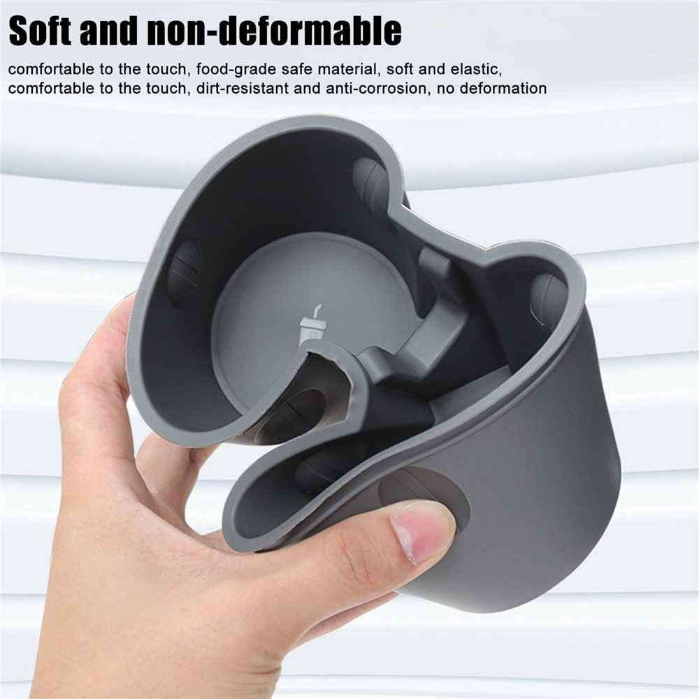 M30826 For Tesla Model 3 / Y TPE Car Center Console Organizer Drinks Cup Holder Tray Armrest Organizer - Black